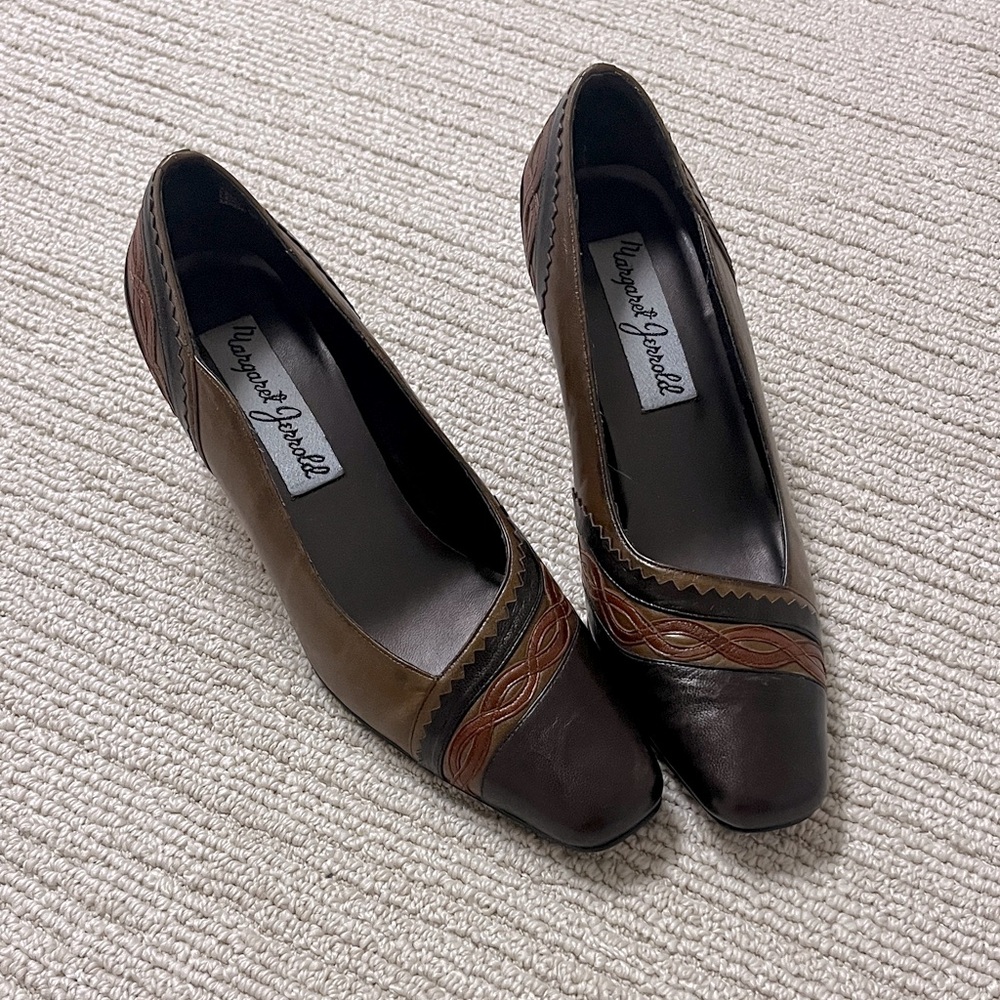 Vagabond Leather Heels size 7.5 - Margaret Jerrold
